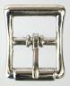 Nickel plated center bar buckle